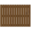 sengegavl 82,5x3x60 cm massivt fyrretræ gyldenbrun