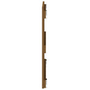 sengegavl 82,5x3x60 cm massivt fyrretræ gyldenbrun