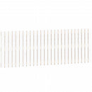 sengegavl 166x3x60 cm massivt fyrretræ hvid