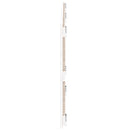 sengegavl 166x3x60 cm massivt fyrretræ hvid