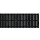 sengegavl 166x3x60 cm massivt fyrretræ sort