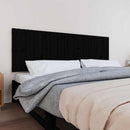 sengegavl 185x3x60 cm massivt fyrretræ sort