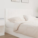 sengegavl 140x3x60 cm massivt fyrretræ hvid