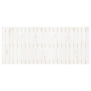 sengegavl 140x3x60 cm massivt fyrretræ hvid