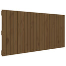 sengegavl 140x3x60 cm massivt fyrretræ gyldenbrun