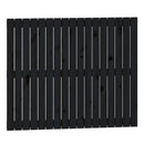 sengegavl 108x3x90 cm massivt fyrretræ sort
