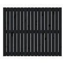 sengegavl 108x3x90 cm massivt fyrretræ sort