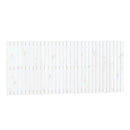 sengegavl 204x3x90 cm massivt fyrretræ hvid