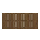 sengegavl 204x3x90 cm massivt fyrretræ gyldenbrun