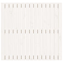 sengegavl 95,5x3x90 cm massivt fyrretræ hvid