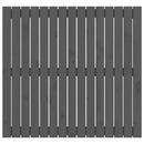 sengegavl 95,5x3x90 cm massivt fyrretræ grå