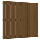 sengegavl 95,5x3x90 cm massivt fyrretræ gyldenbrun