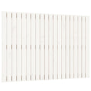 sengegavl 127,5x3x90 cm massivt fyrretræ hvid