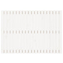 sengegavl 127,5x3x90 cm massivt fyrretræ hvid