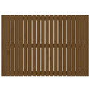 sengegavl 127,5x3x90 cm massivt fyrretræ gyldenbrun