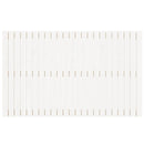 sengegavl 147x3x90 cm massivt fyrretræ hvid