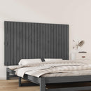 sengegavl 147x3x90 cm massivt fyrretræ grå