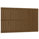 sengegavl 147x3x90 cm massivt fyrretræ gyldenbrun