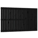 sengegavl 147x3x90 cm massivt fyrretræ sort