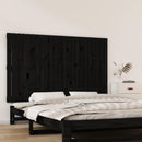sengegavl 147x3x90 cm massivt fyrretræ sort