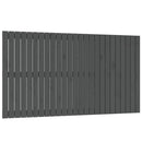 sengegavl 159,5x3x90 cm massivt fyrretræ grå