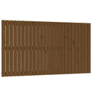 sengegavl 159,5x3x90 cm massivt fyrretræ gyldenbrun