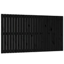 sengegavl 159,5x3x90 cm massivt fyrretræ sort