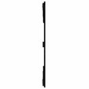sengegavl 159,5x3x90 cm massivt fyrretræ sort