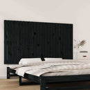 sengegavl 159,5x3x90 cm massivt fyrretræ sort