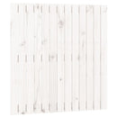 sengegavl 82,5x3x90 cm massivt fyrretræ hvid