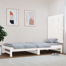 sengegavl 82,5x3x90 cm massivt fyrretræ hvid