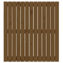 sengegavl 82,5x3x90 cm massivt fyrretræ gyldenbrun