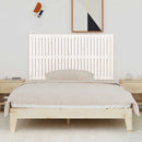 sengegavl 166x3x90 cm massivt fyrretræ hvid