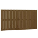 sengegavl 166x3x90 cm massivt fyrretræ gyldenbrun
