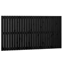 sengegavl 166x3x90 cm massivt fyrretræ sort