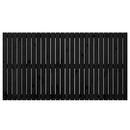 sengegavl 166x3x90 cm massivt fyrretræ sort