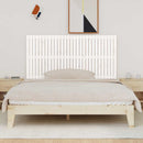 sengegavl 185x3x90 cm massivt fyrretræ hvid