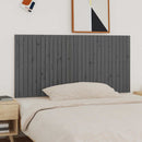 sengegavl 185x3x90 cm massivt fyrretræ grå