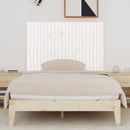 sengegavl 140x3x90 cm massivt fyrretræ hvid