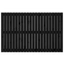 sengegavl 140x3x90 cm massivt fyrretræ sort