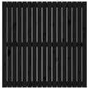 sengegavl 108x3x110 cm massivt fyrretræ sort