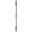 sengegavl 108x3x110 cm massivt fyrretræ sort