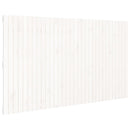 sengegavl 204x3x110 cm massivt fyrretræ hvid