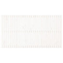 sengegavl 204x3x110 cm massivt fyrretræ hvid