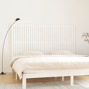 sengegavl 204x3x110 cm massivt fyrretræ hvid