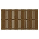 sengegavl 204x3x110 cm massivt fyrretræ gyldenbrun