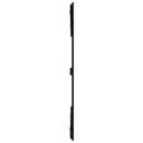 sengegavl 204x3x110 cm massivt fyrretræ sort