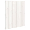 sengegavl 95,5x3x110 cm massivt fyrretræ hvid