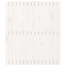 sengegavl 95,5x3x110 cm massivt fyrretræ hvid