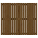 sengegavl 127,5x3x110 cm massivt fyrretræ gyldenbrun